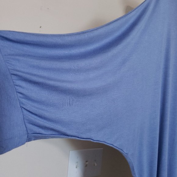 Iliad Boat Neck Dolman Drape Top in 5X - Picture 3 of 14